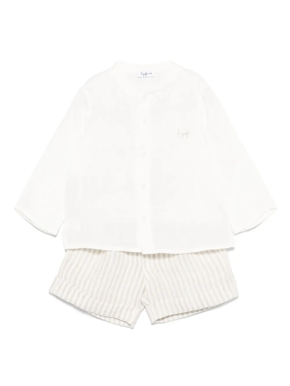 Льняной комплект из топа и шортов Il Gufo, белый
Льняной комплект из топа и шортов Il Gufo, белый