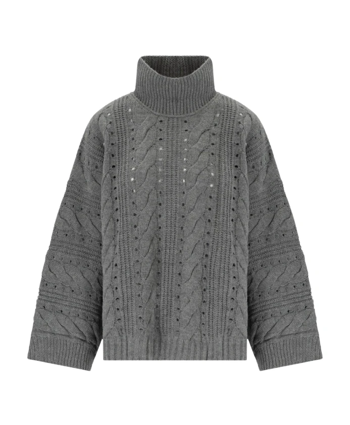 Длинное платье с высоким воротником Twinset, серый
Длинное платье с высоким воротником Twinset, серый