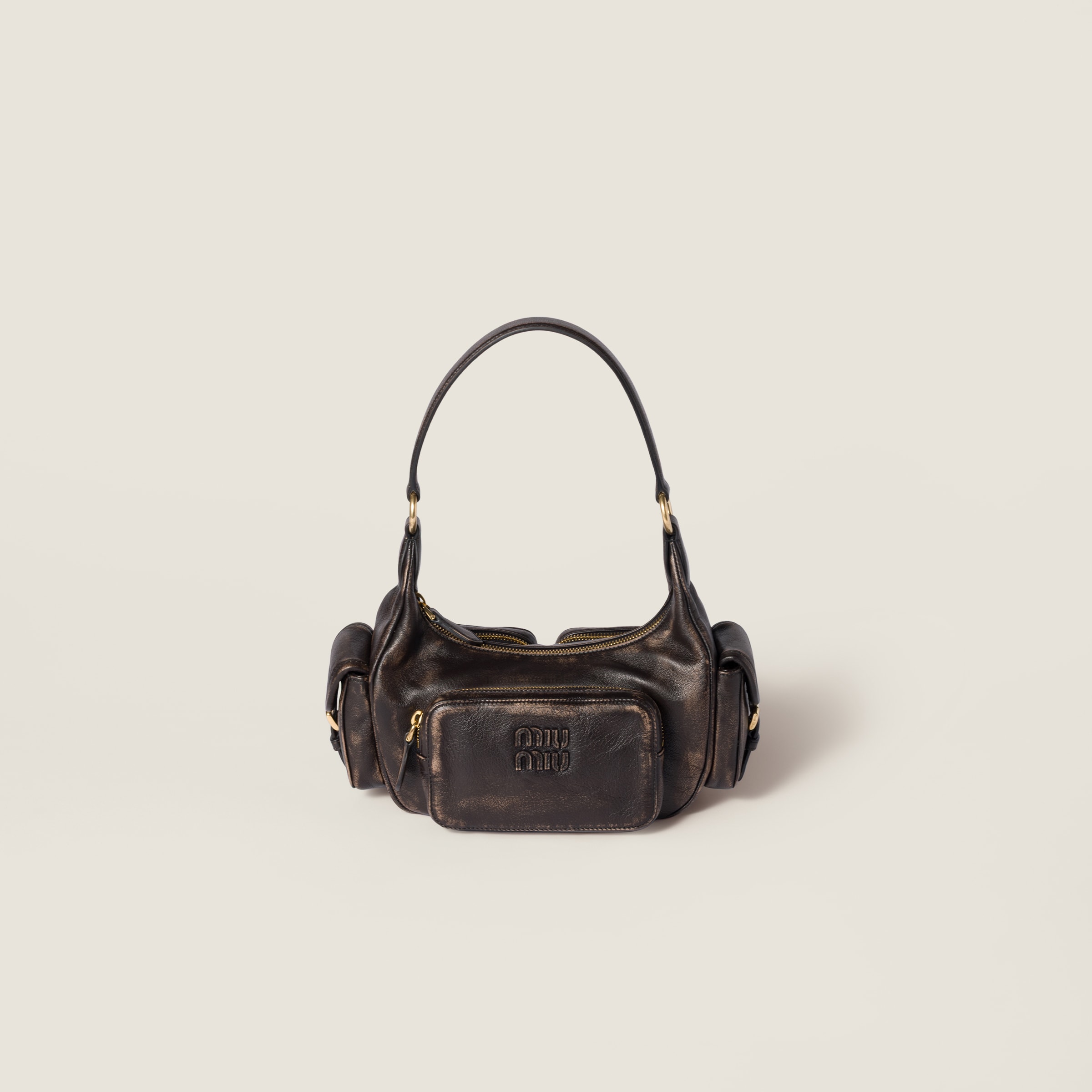 Сумка из наппы pocket MIU MIU, кофе
Сумка из наппы pocket MIU MIU, кофе