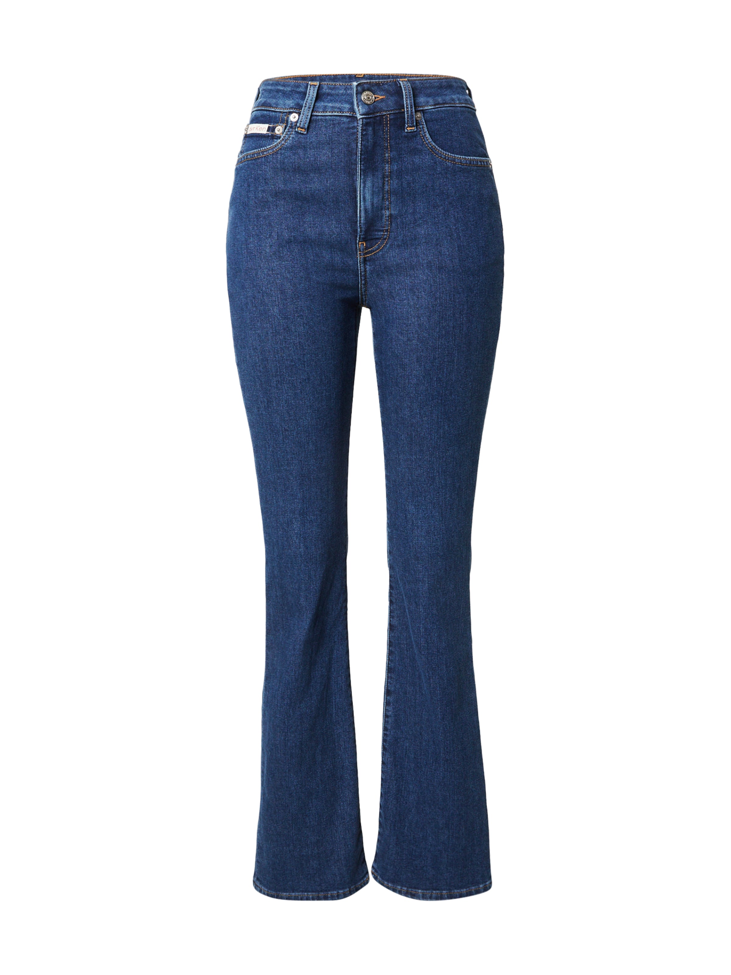 Calvin Klein Jeans Джинсы клеш в синем дениме
Calvin Klein Jeans Джинсы клеш в синем дениме