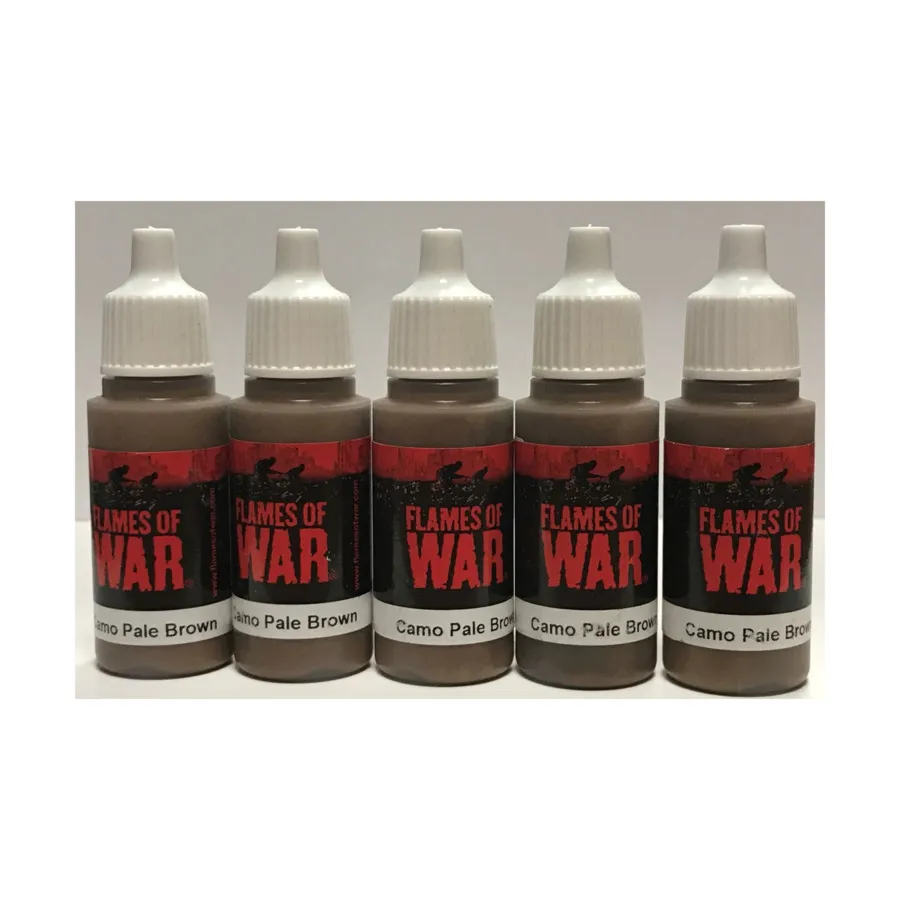 Камуфляжный бледно-коричневый набор из 5 шт., Flames of War - Paint
Камуфляжный бледно-коричневый набор из 5 шт., Flames of War - Paint