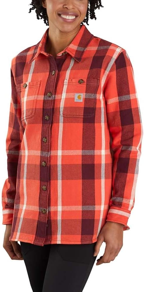 Carhartt женская рубашка с длинным рукавом в клетку из плотного твила, свободного кроя Rugged Flex, Earthen Clay
Carhartt женская рубашка с длинным рукавом в клетку из плотного твила, свободного кроя Rugged Flex, Earthen Clay