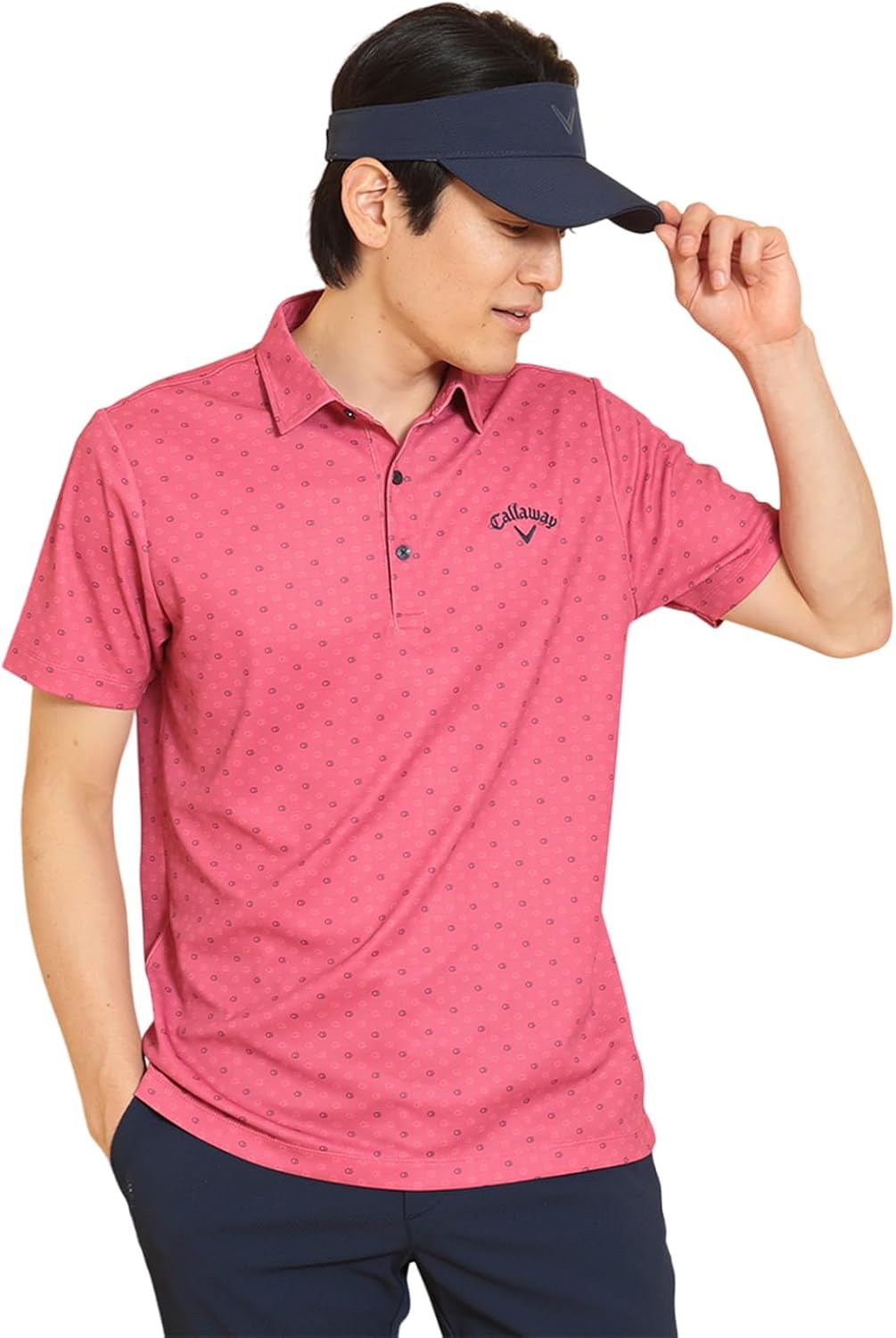 Мужская рубашка-поло Callaway с коротким рукавом (впитывает пот, защищает от УФ-излучения) / для гольфа / C25134110 Мужская, розовый
Мужская рубашка-поло Callaway с коротким рукавом (впитывает пот, защищает от УФ-излучения) / для гольфа / C25134110 Мужская, розовый
