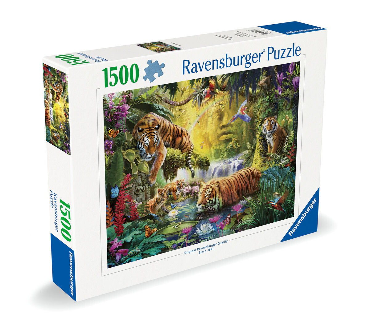 2D пазл: Спокойные тигры 1500 деталей Ravensburger
2D пазл: Спокойные тигры 1500 деталей Ravensburger