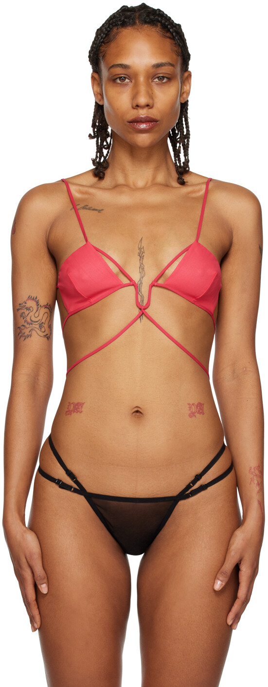 Розовая угловатая майка Nensi Dojaka
Розовая угловатая майка Nensi Dojaka