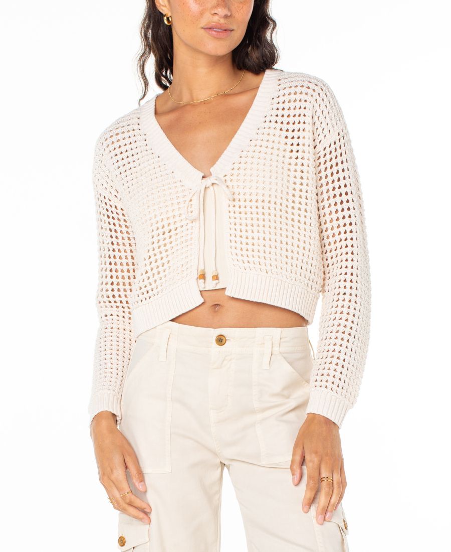 Укороченный кардиган из хлопка с крючком, модель Ivy для подростков Roxy, Parchment
Укороченный кардиган из хлопка с крючком, модель Ivy для подростков Roxy, Parchment