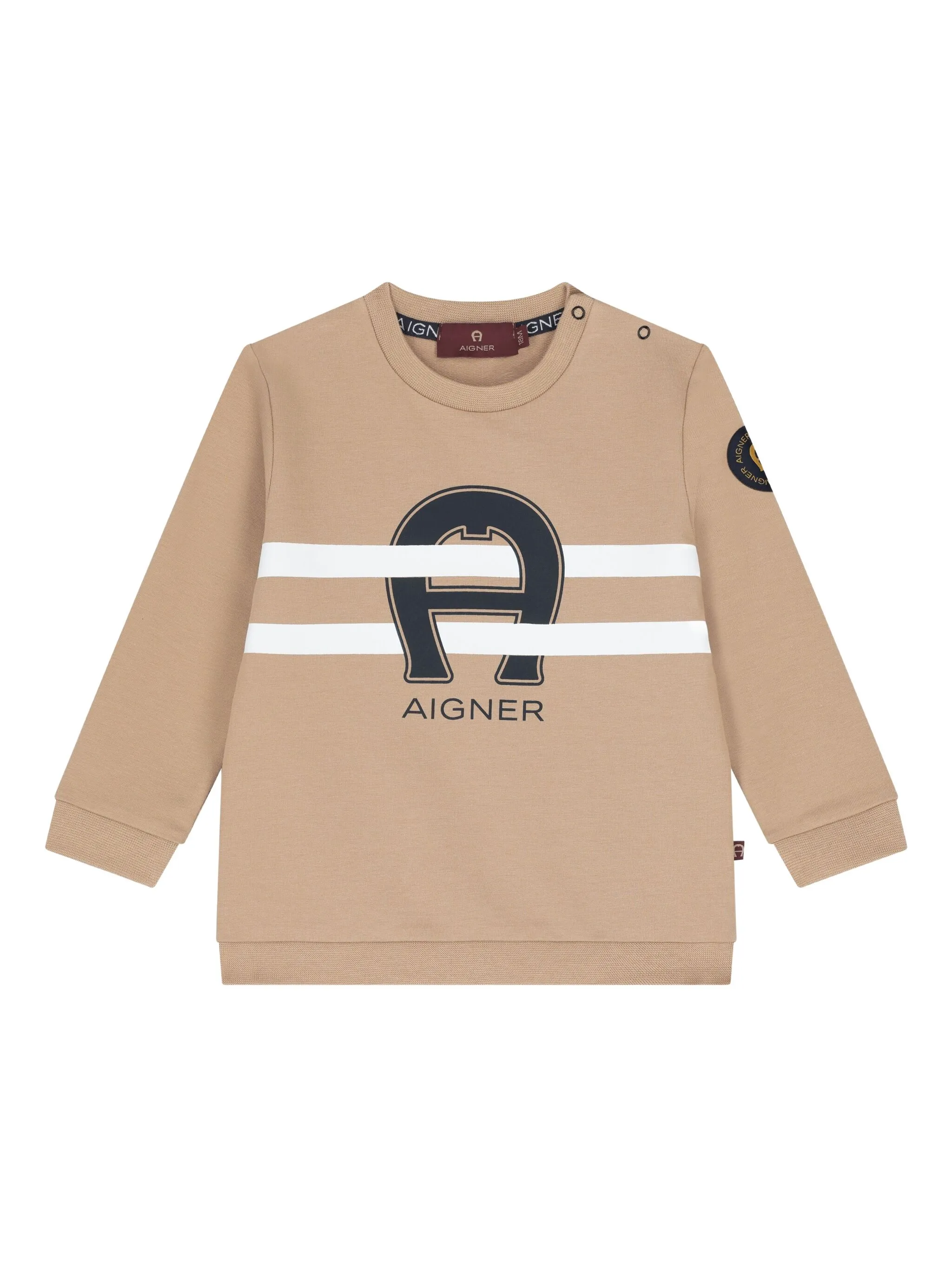 Толстовка с логотипом Aigner Kids, бежевый
Толстовка с логотипом Aigner Kids, бежевый