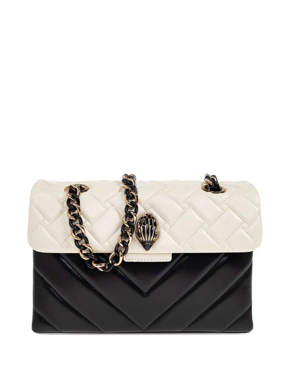 Стеганая сумка Kesington с цепочкой Kurt Geiger London, черный 
Стеганая сумка Kesington с цепочкой Kurt Geiger London, черный