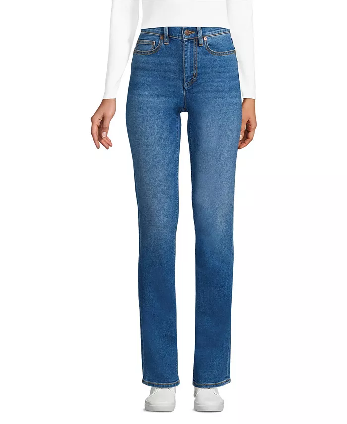 Женские джинсы Recover с высокой талией и прямыми штанинами синего цвета Lands' End, синий
Женские джинсы Recover с высокой талией и прямыми штанинами синего цвета Lands' End, синий