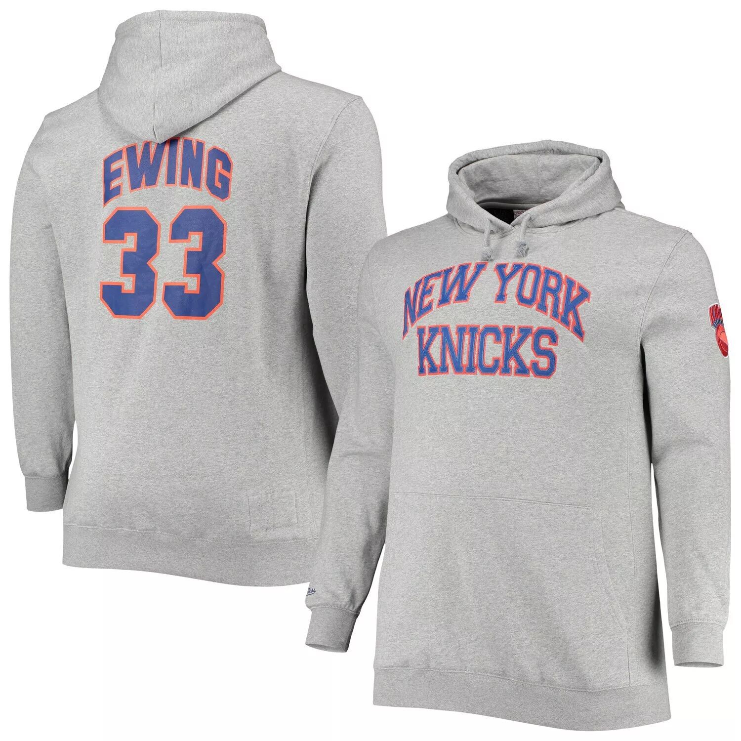 Мужской пуловер с капюшоном Mitchell & Ness Патрик Юинг Heathered Grey New York Knicks Big & Tall Name & Number
Мужской пуловер с капюшоном Mitchell & Ness Патрик Юинг Heathered Grey New York Knicks Big & Tall Name & Number