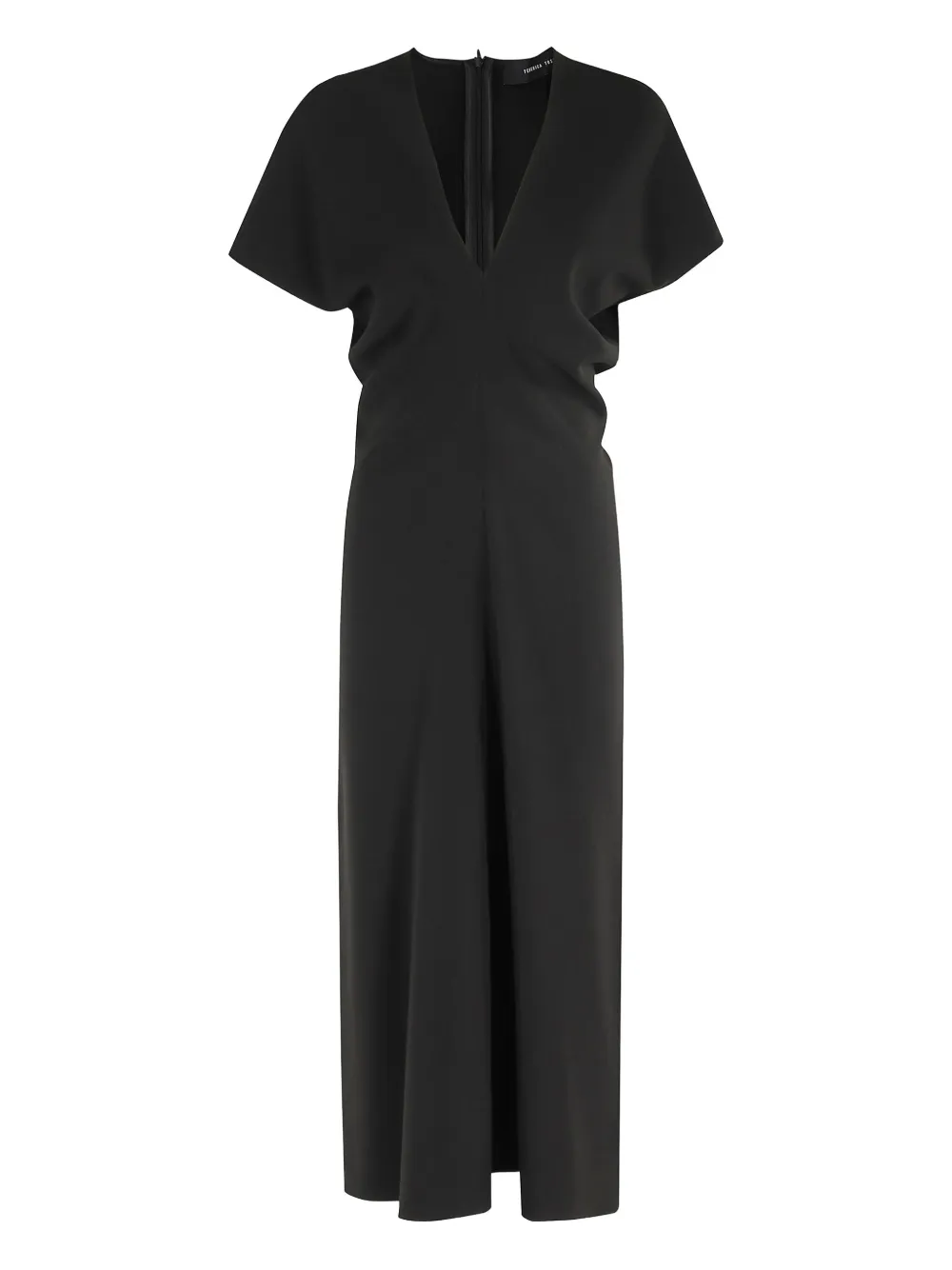 Платье миди с V-образным вырезом и короткими рукавами Federica Tosi, черный
Платье миди с V-образным вырезом и короткими рукавами Federica Tosi, черный