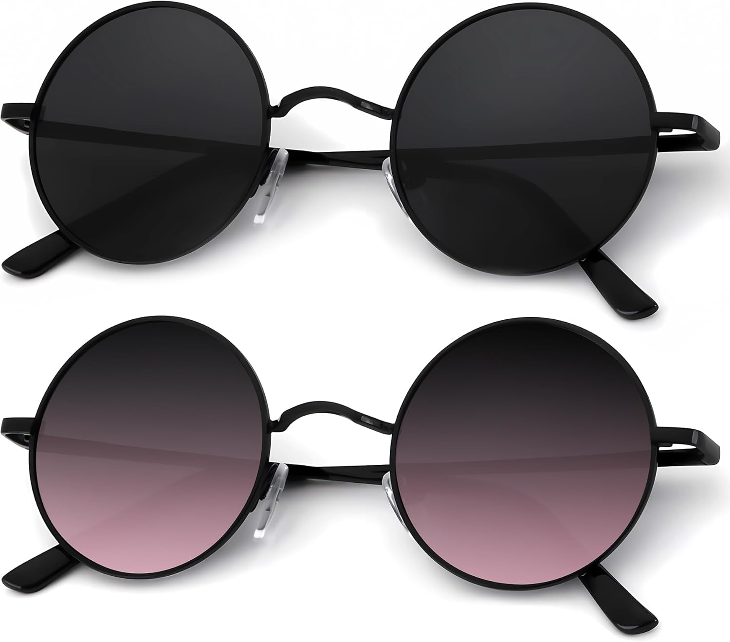 Круглые поляризованные солнцезащитные очки KALIYADI для мужчин и женщин в стиле ретро с металлическим ремешком и эффектом хиппи, защита от УФ-излучения, B32-black + Black Frame Purple Gradient Lens
Круглые поляризованные солнцезащитные очки KALIYADI для мужчин и женщин в стиле ретро с металлическим ремешком и эффектом хиппи, защита от УФ-излучения, B32-black + Black Frame Purple Gradient Lens