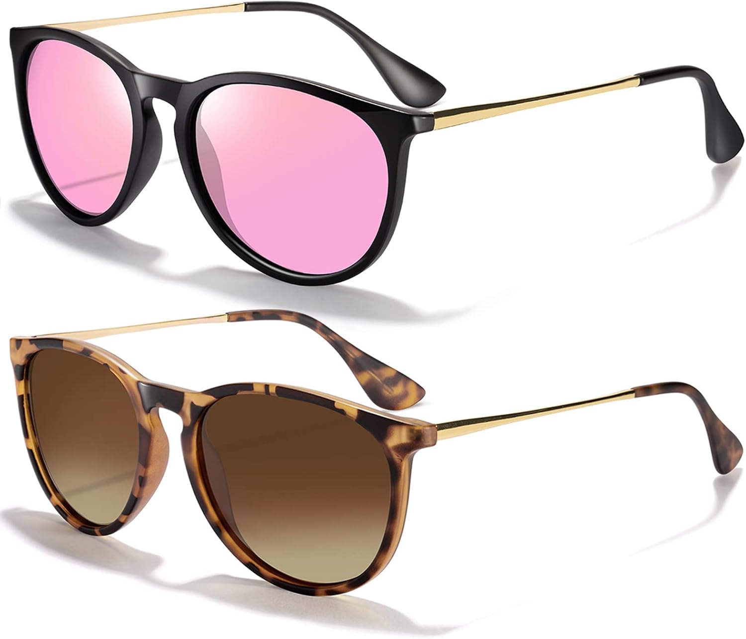 Солнцезащитные очки CHBP для женщин и мужчин, поляризованные, с защитой от УФ-излучения, модные, винтажные, ретро, с круглыми зеркальными линзами, C-2pack-black Frame Pink Lens+leopard Frame Brown Lens
Солнцезащитные очки CHBP для женщин и мужчин, поляризованные, с защитой от УФ-излучения, модные, винтажные, ретро, с круглыми зеркальными линзами, C-2pack-black Frame Pink Lens+leopard Frame Brown Lens