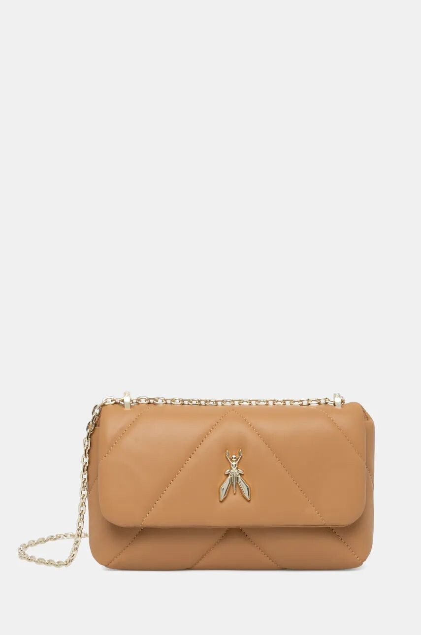 Кожаная сумка Patrizia Pepe, бежевый
Кожаная сумка Patrizia Pepe, бежевый