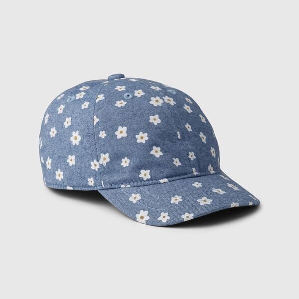 Бейсболка с мелким цветочным принтом Gap, синий
Бейсболка с мелким цветочным принтом Gap, синий