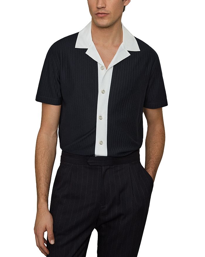 Астер Текстурированная Кубинская Рубашка с Цветными Блоками REISS, синий
Астер Текстурированная Кубинская Рубашка с Цветными Блоками REISS, синий