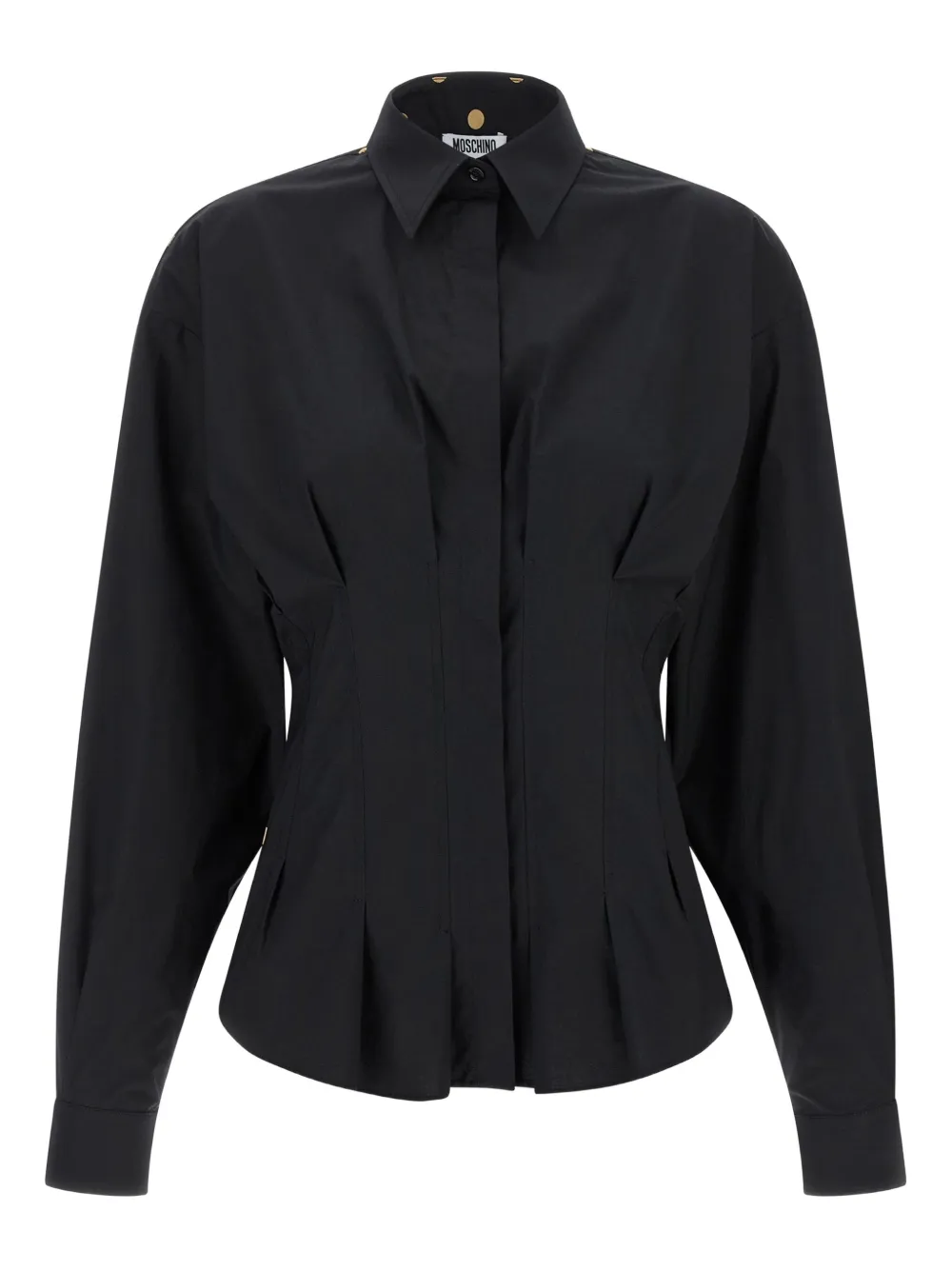 Рубашка в горошек со складками Moschino, черный
Рубашка в горошек со складками Moschino, черный