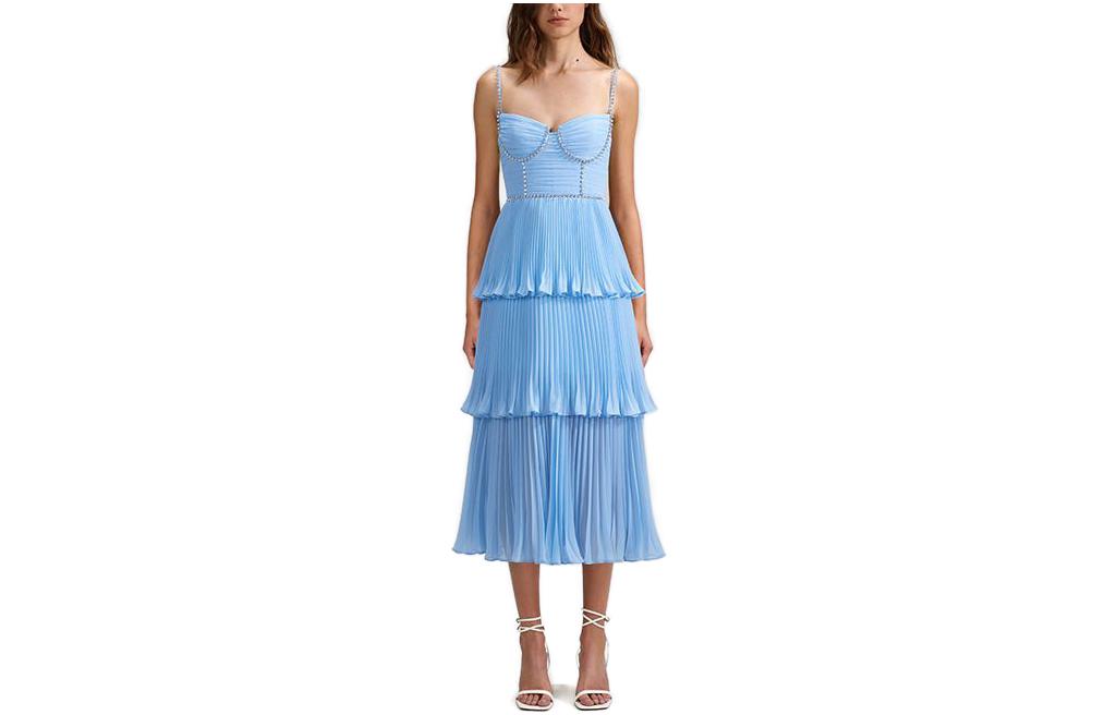 Женское платье-комбинация Self-portrait, туманно-голубой
Женское платье-комбинация Self-portrait, туманно-голубой