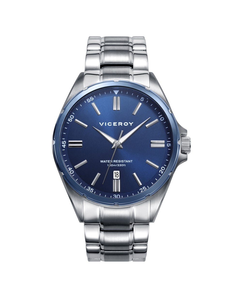 Мужские часы Magnum 2 двухцветные стальные стрелки Viceroy, серебро 
Мужские часы Magnum 2 двухцветные стальные стрелки Viceroy, серебро