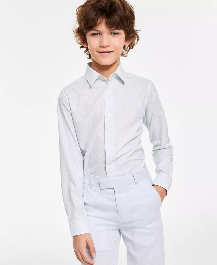 Рубашка с длинным рукавом и цветочным принтом Big Boys, эластичная Calvin Klein, белый
Рубашка с длинным рукавом и цветочным принтом Big Boys, эластичная Calvin Klein, белый