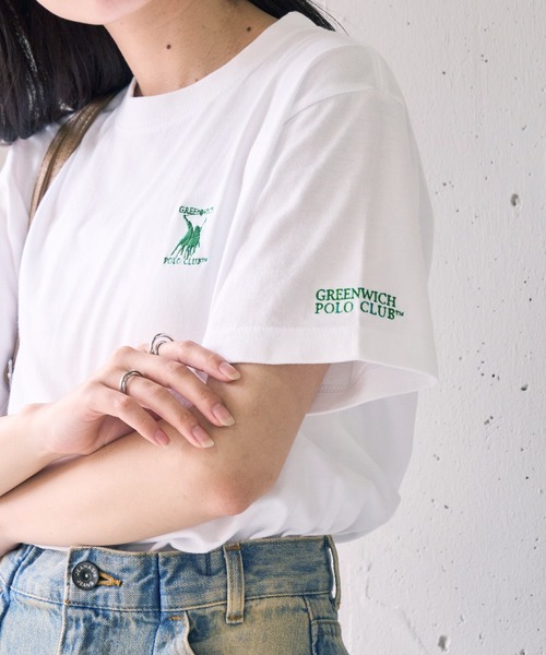 Футболка поло с коротким рукавом, круглым вырезом и односторонней вышивкой, бренд Greenwich Polo Club, белый
Футболка поло с коротким рукавом, круглым вырезом и односторонней вышивкой, бренд Greenwich Polo Club, белый