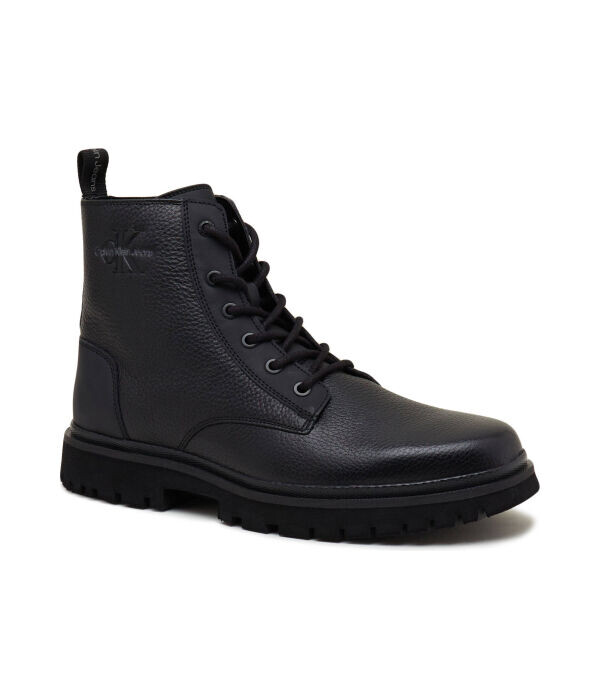 Ботинки мужские Calvin Klein Jeans кожаные высокие, черный 
Ботинки мужские Calvin Klein Jeans кожаные высокие, черный