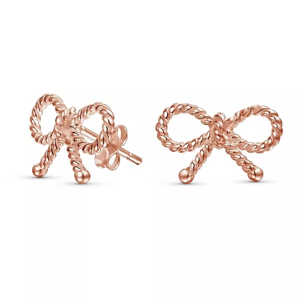 Простые, изящные, тонкие, витые, веревочные, ленточные, бантики, серьги-гвоздики, покрытые розовым золотом, стерлинговое серебро 925 пробы Bling Jewelry, pink
Простые, изящные, тонкие, витые, веревочные, ленточные, бантики, серьги-гвоздики, покрытые розовым золотом, стерлинговое серебро 925 пробы Bling Jewelry, pink