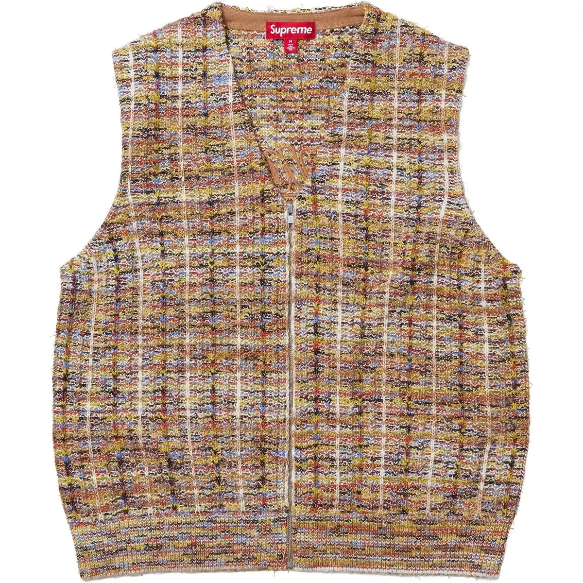 Пятнистый свитер-майка на молнии Supreme, Tan
Пятнистый свитер-майка на молнии Supreme, Tan
