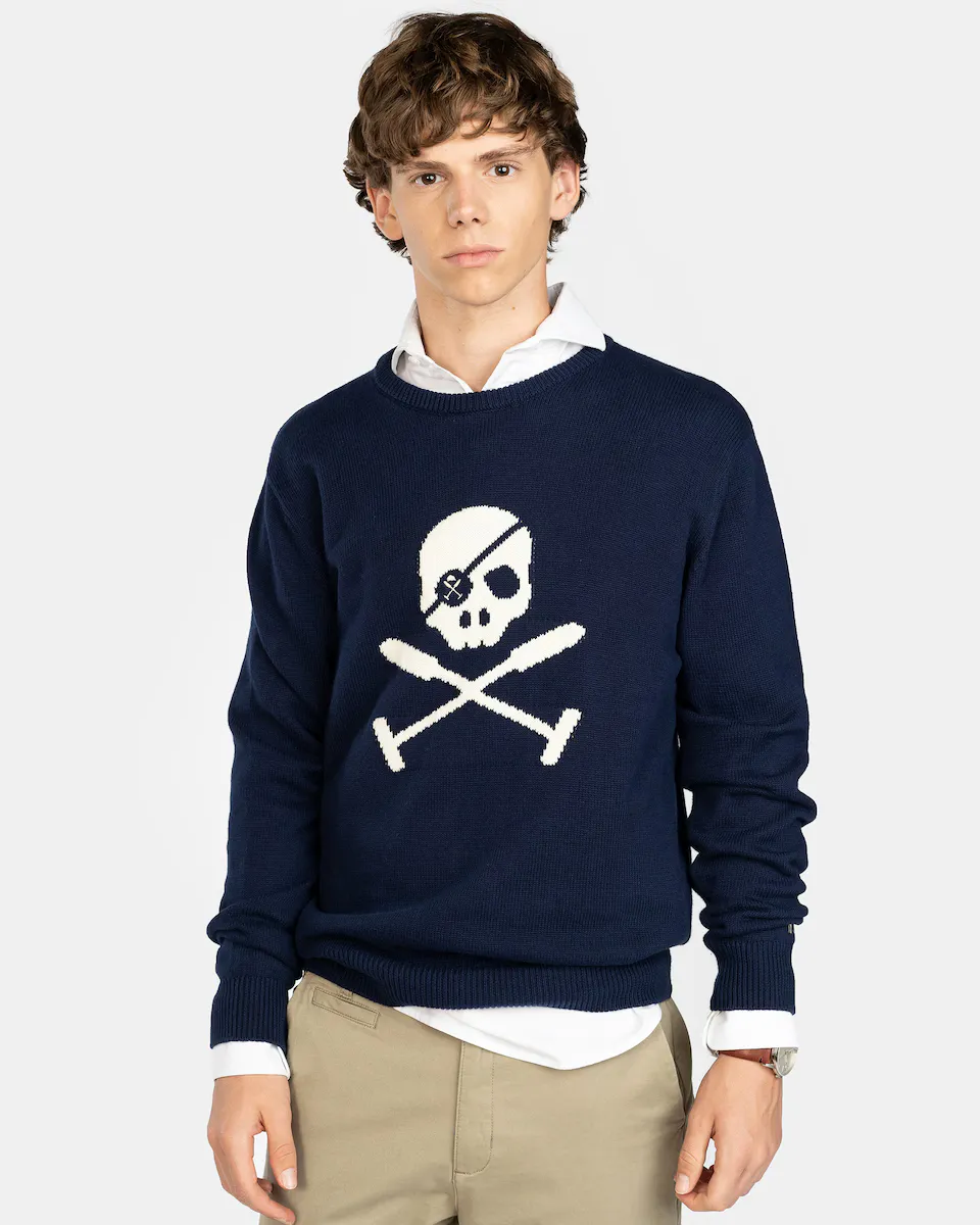 Мужской свитер с круглым вырезом и крупным принтом Harper & Neyer, тёмно-синий
Мужской свитер с круглым вырезом и крупным принтом Harper & Neyer, тёмно-синий