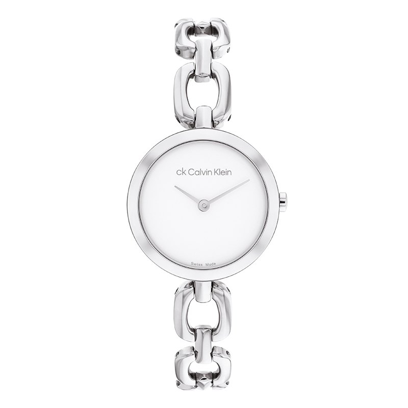 Calvin Klein Часы Wrist Watch Quartz Movement Steel Strap 26mm White Dial Women's Watch, White 
Calvin Klein Часы Wrist Watch Quartz Movement Steel Strap 26mm White Dial Women's Watch, White