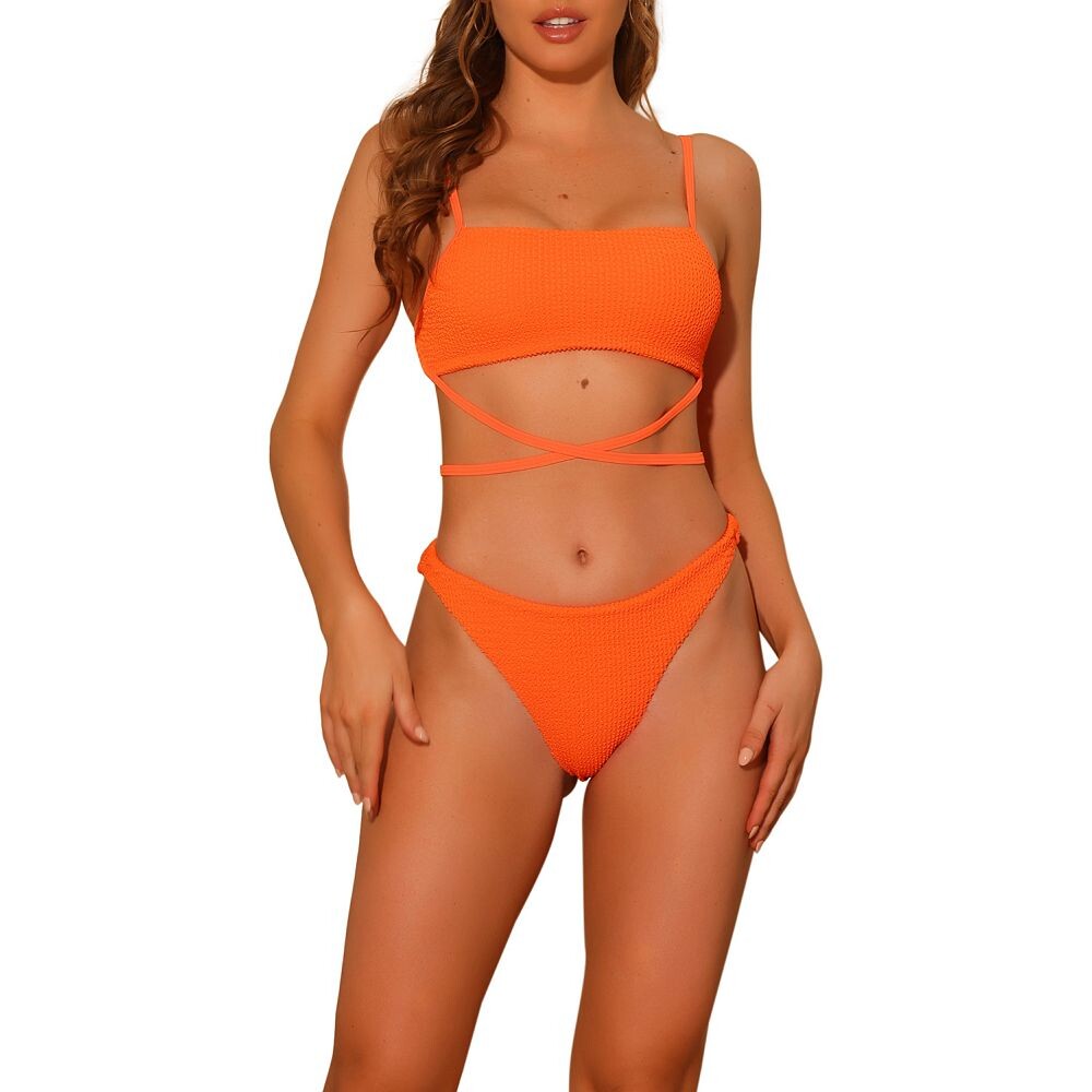 Женские спортивные комплекты бикини из двух частей с регулируемыми бретельками Купальники Купальники Elerevyo, оранжевый
Женские спортивные комплекты бикини из двух частей с регулируемыми бретельками Купальники Купальники Elerevyo, оранжевый