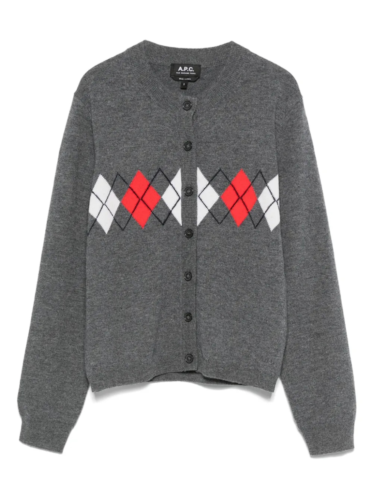 Шерстяной кардиган A.P.C., серый
Шерстяной кардиган A.P.C., серый