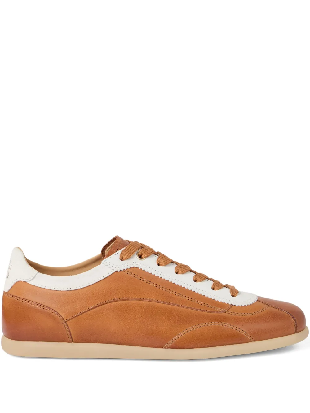 Кроссовки из телячьей кожи с контрастными вставками Brunello Cucinelli, коричневый
Кроссовки из телячьей кожи с контрастными вставками Brunello Cucinelli, коричневый