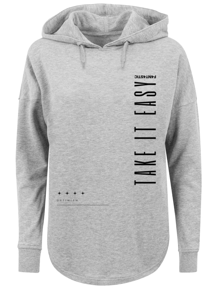 Толстовка большого размера Take It Easy с капюшоном серого цвета F4NT4STIC
Толстовка большого размера Take It Easy с капюшоном серого цвета F4NT4STIC