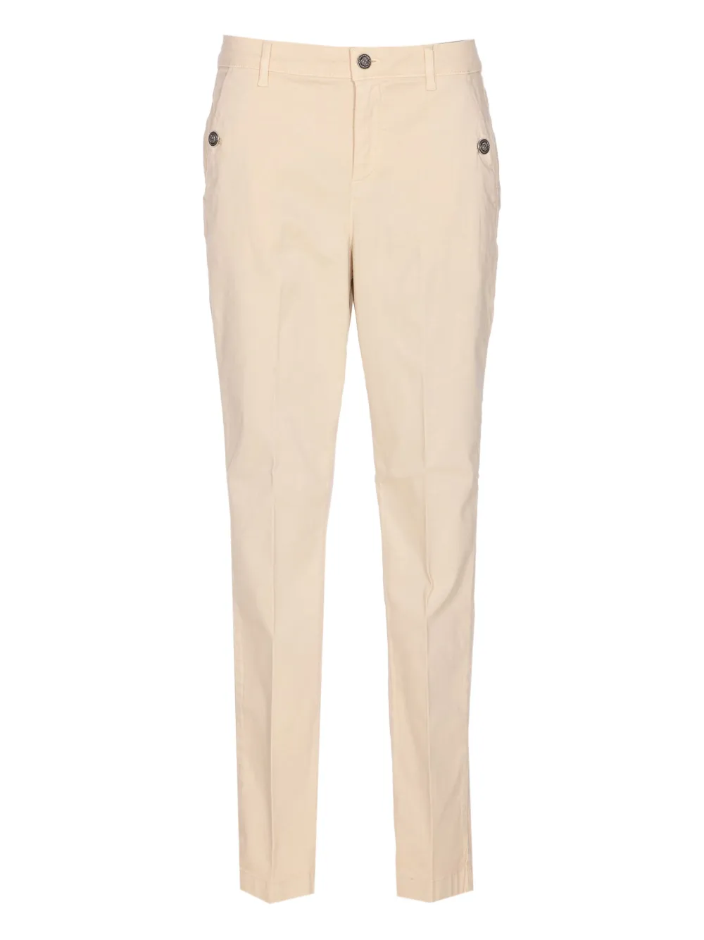 Брюки с застежкой на пуговицы и декорированными карманами LIU JO, нейтральный 
Брюки с застежкой на пуговицы и декорированными карманами LIU JO, нейтральный