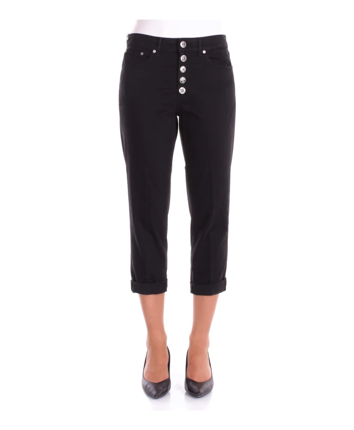 Черные узкие джинсы с логотипом Dondup, черный
Черные узкие джинсы с логотипом Dondup, черный