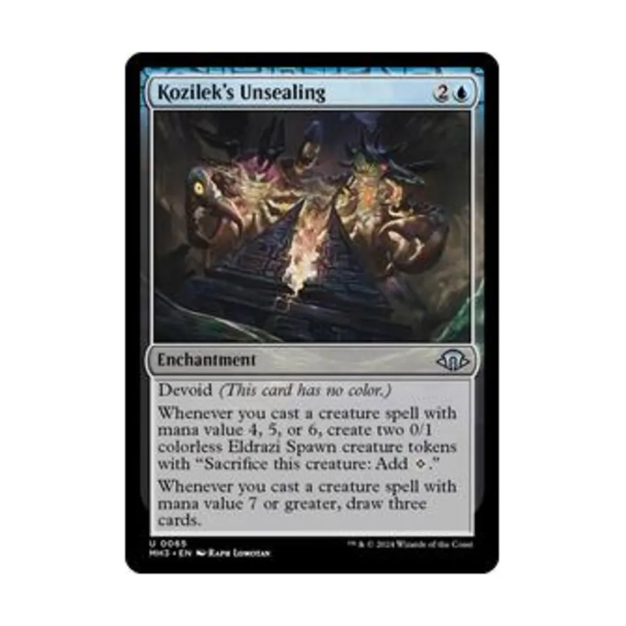 CCG Распечатывание Козилека (U), MTG - Modern Horizons 3
CCG Распечатывание Козилека (U), MTG - Modern Horizons 3