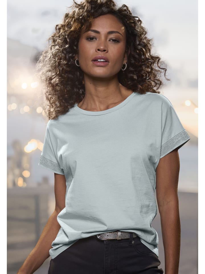 Рубашка с короткими рукавами цвета морской волны LASCANA
Рубашка с короткими рукавами цвета морской волны LASCANA