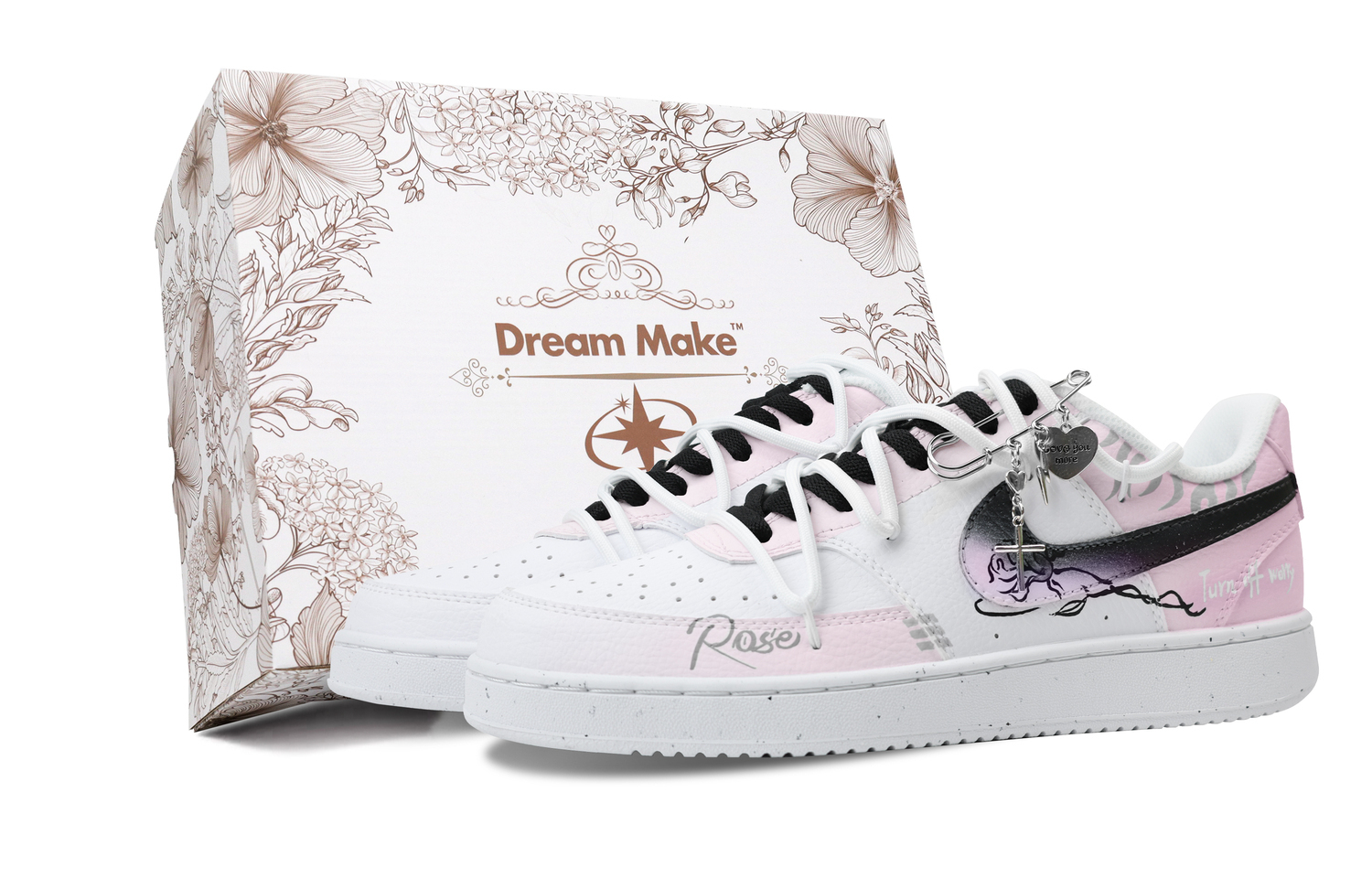 Nike Кроссовки Court Vision 1 мужские низкие черно-бело-розовые, цвет Black White Pink
Nike Кроссовки Court Vision 1 мужские низкие черно-бело-розовые, цвет Black White Pink