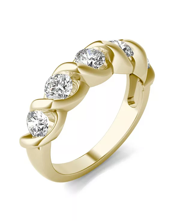 Кольцо с муассанитом, эквивалентное бриллианту 1-1/6 карата, из 14-каратного белого или желтого золота Charles & Colvard, gold
Кольцо с муассанитом, эквивалентное бриллианту 1-1/6 карата, из 14-каратного белого или желтого золота Charles & Colvard, gold