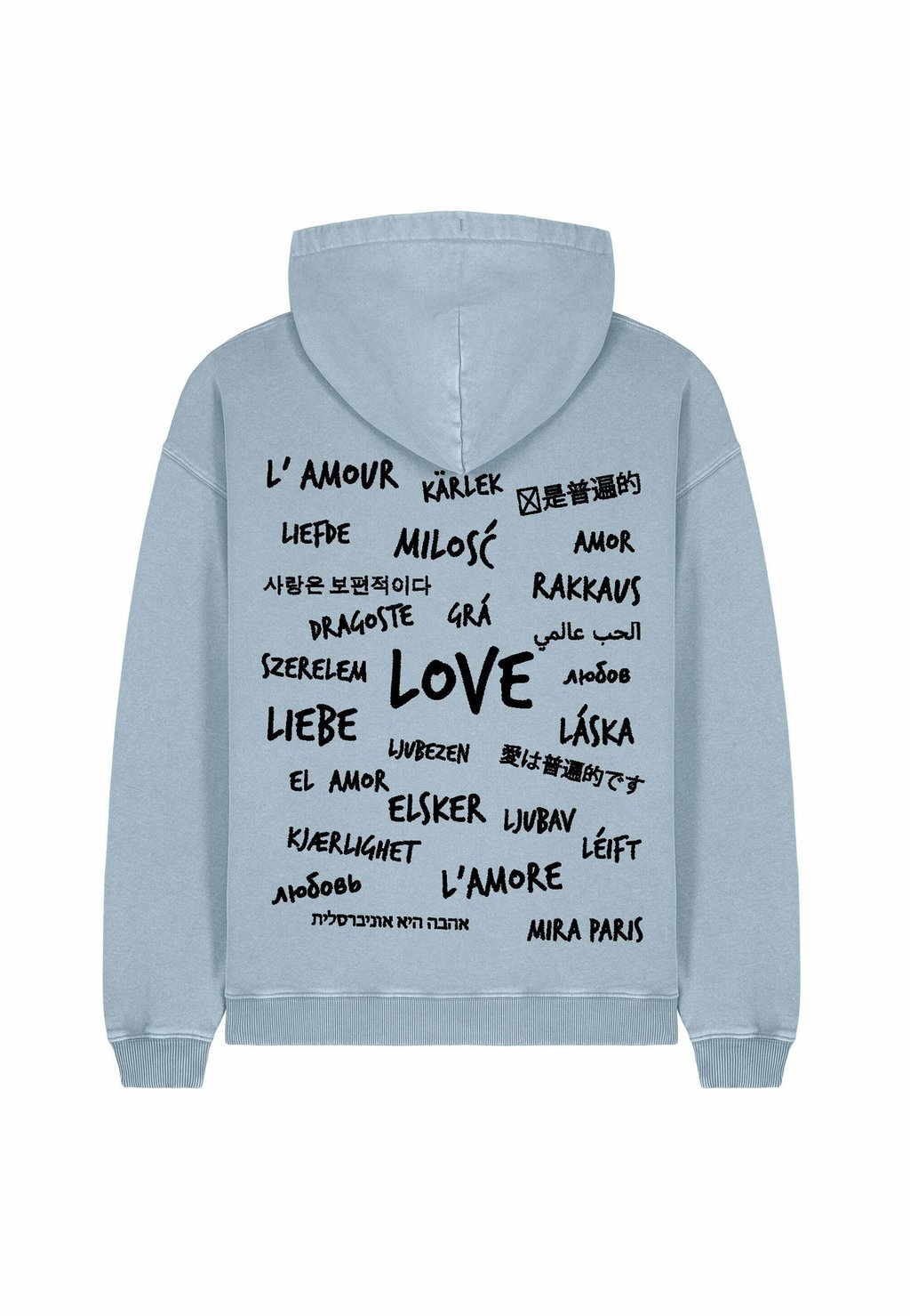Толстовка UNIVERSAL LOVE UNISEX VINTAGE PRINT - Hoodie Mira Paris, светло-голубой
Толстовка UNIVERSAL LOVE UNISEX VINTAGE PRINT - Hoodie Mira Paris, светло-голубой