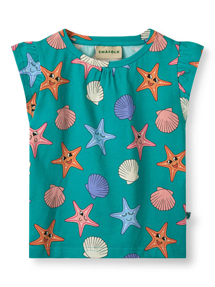 Футболка Seesterne Småfolk, цвет türkis/bunt
Футболка Seesterne Småfolk, цвет türkis/bunt