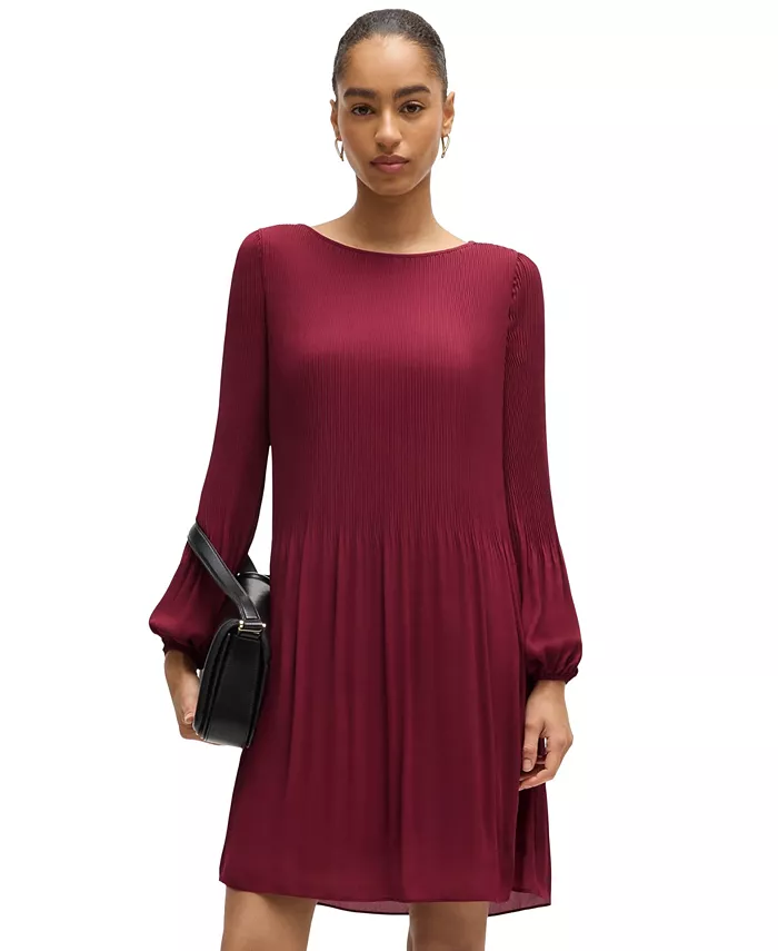 Женское платье-плиссировка, стандартного кроя, с круглым вырезом Hugo Boss, красный
Женское платье-плиссировка, стандартного кроя, с круглым вырезом Hugo Boss, красный