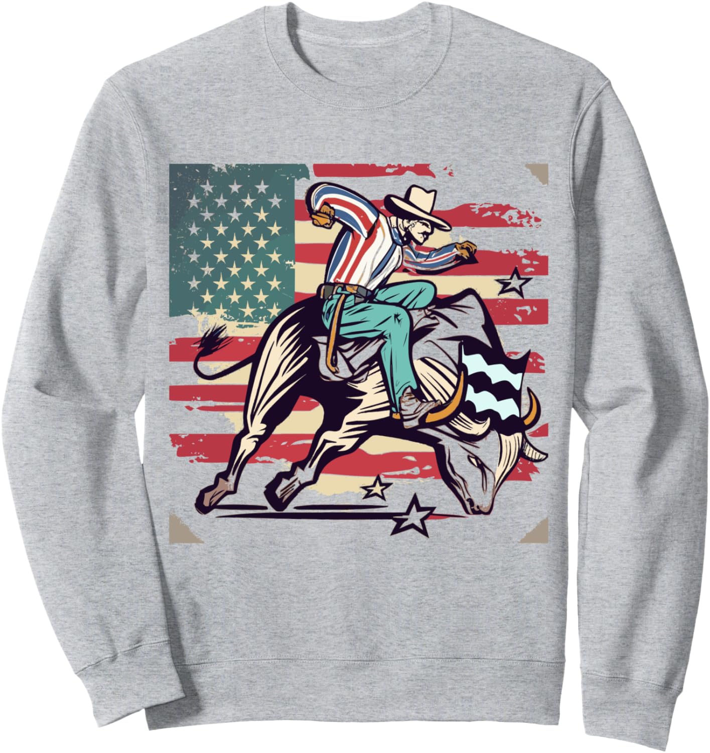 Толстовка с изображением американского флага, ковбоя, родео и наездника на быке Usa Bull-Riding America Rodeo'S Gifts, серый
Толстовка с изображением американского флага, ковбоя, родео и наездника на быке Usa Bull-Riding America Rodeo'S Gifts, серый