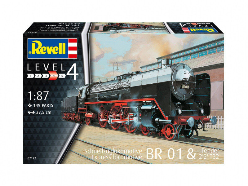 Revell, Локомотив 1/87 Schnellzuglok Br 01, Модельный комплект, 14+
Revell, Локомотив 1/87 Schnellzuglok Br 01, Модельный комплект, 14+