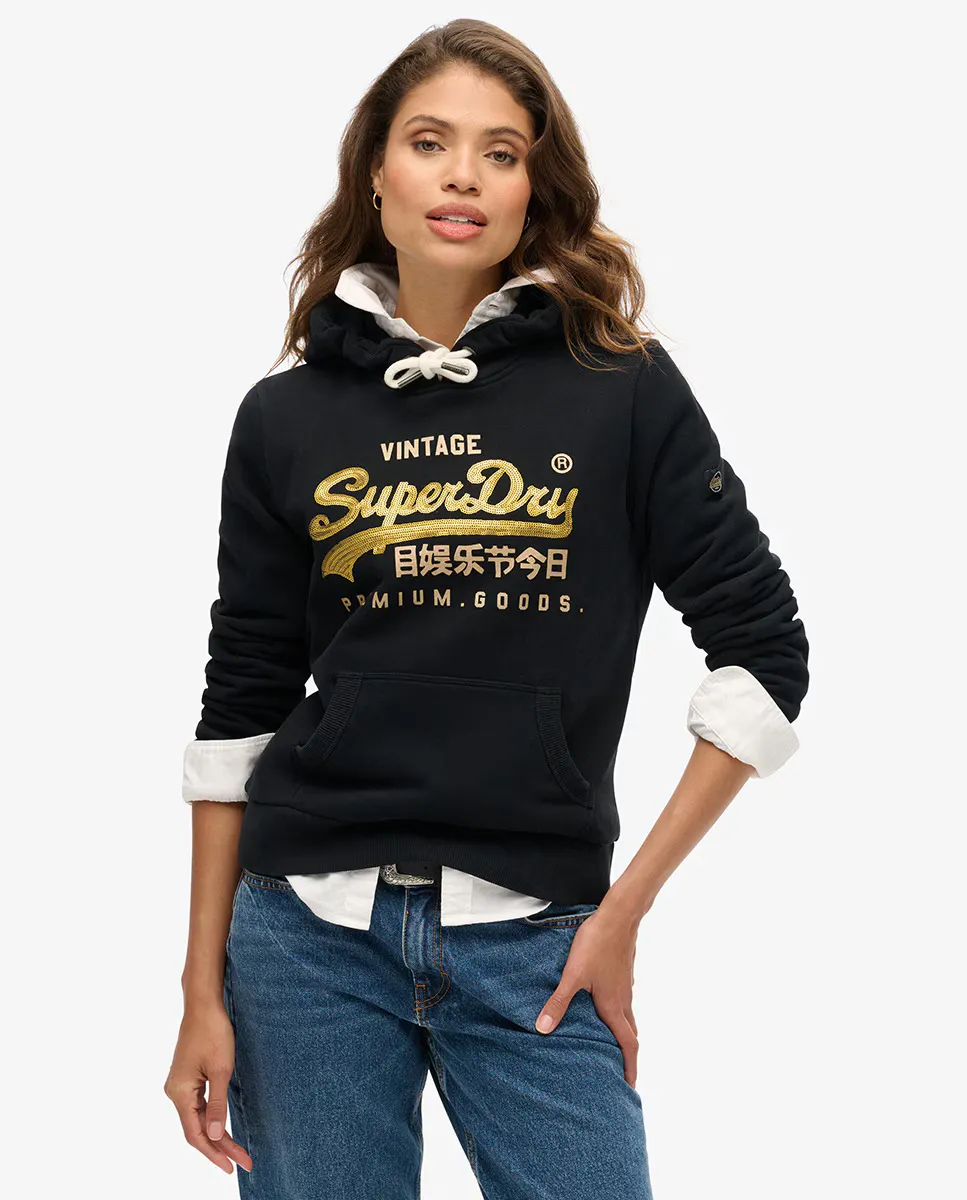 Женская толстовка с графическим принтом и отделкой в виде винтажного логотипа Superdry, черный
Женская толстовка с графическим принтом и отделкой в виде винтажного логотипа Superdry, черный