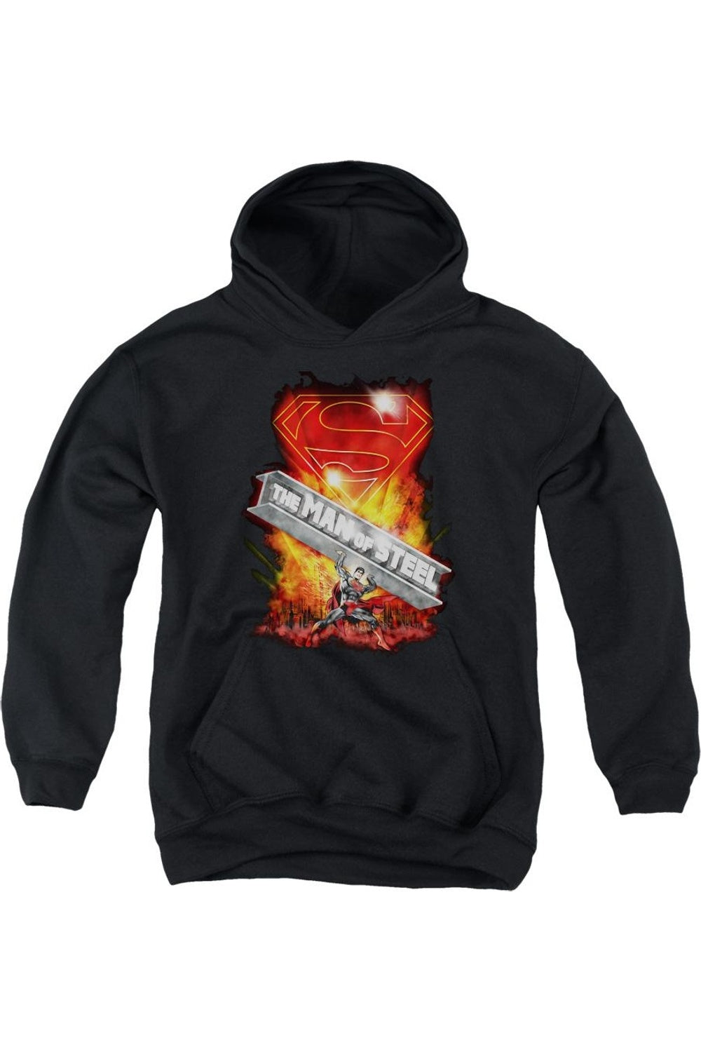 Супермен худи с принтом стальной балки для подростков Gildan, черный
Супермен худи с принтом стальной балки для подростков Gildan, черный