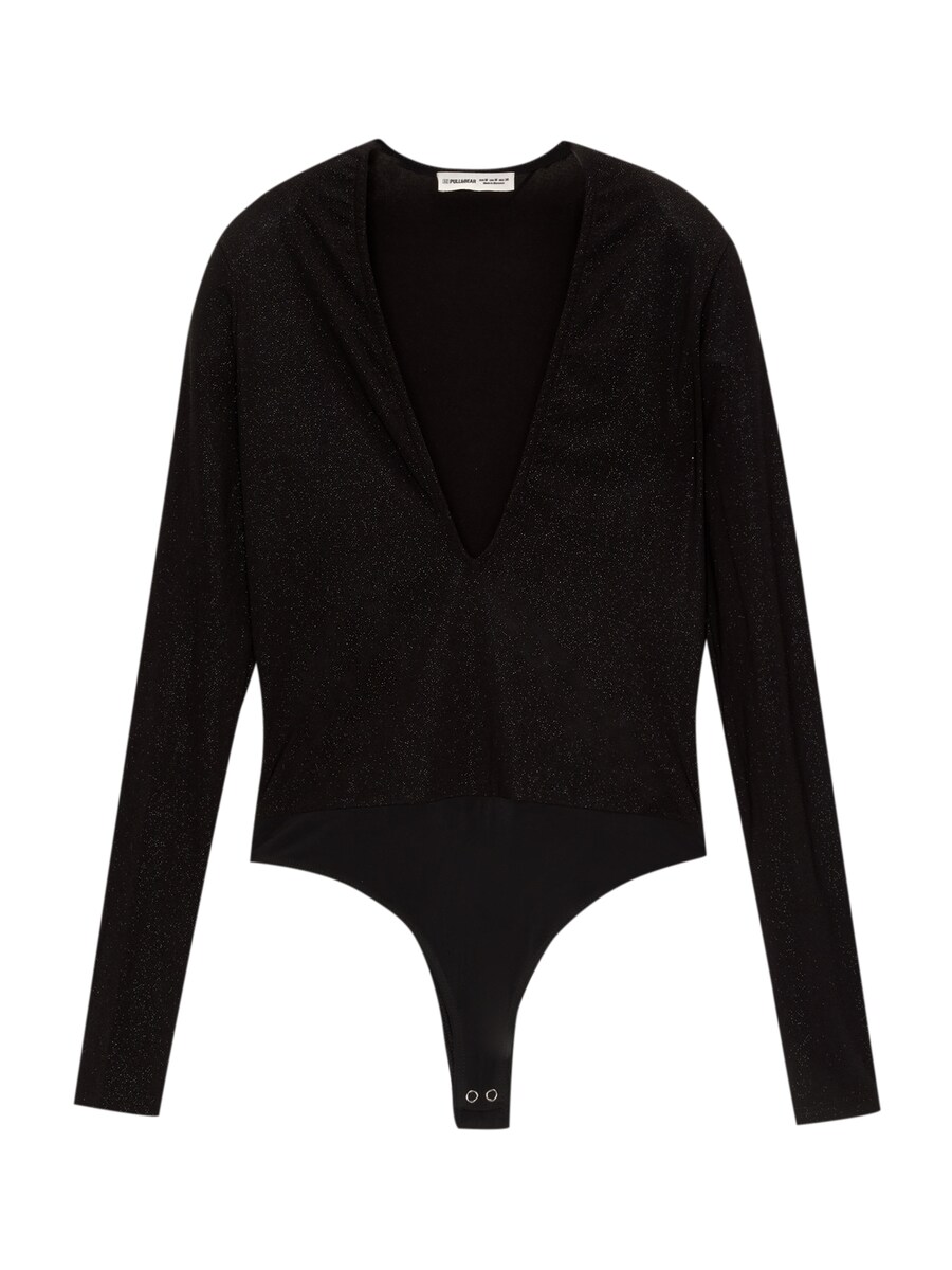 Боди-рубашка Pull&Bear, черный
Боди-рубашка Pull&Bear, черный