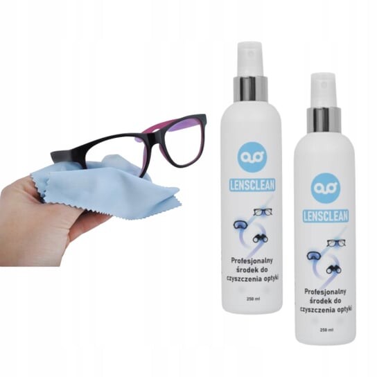 Набор для чистки экрана очков, 2x500 мл + салфетки Lensclean, inna 
Набор для чистки экрана очков, 2x500 мл + салфетки Lensclean, inna