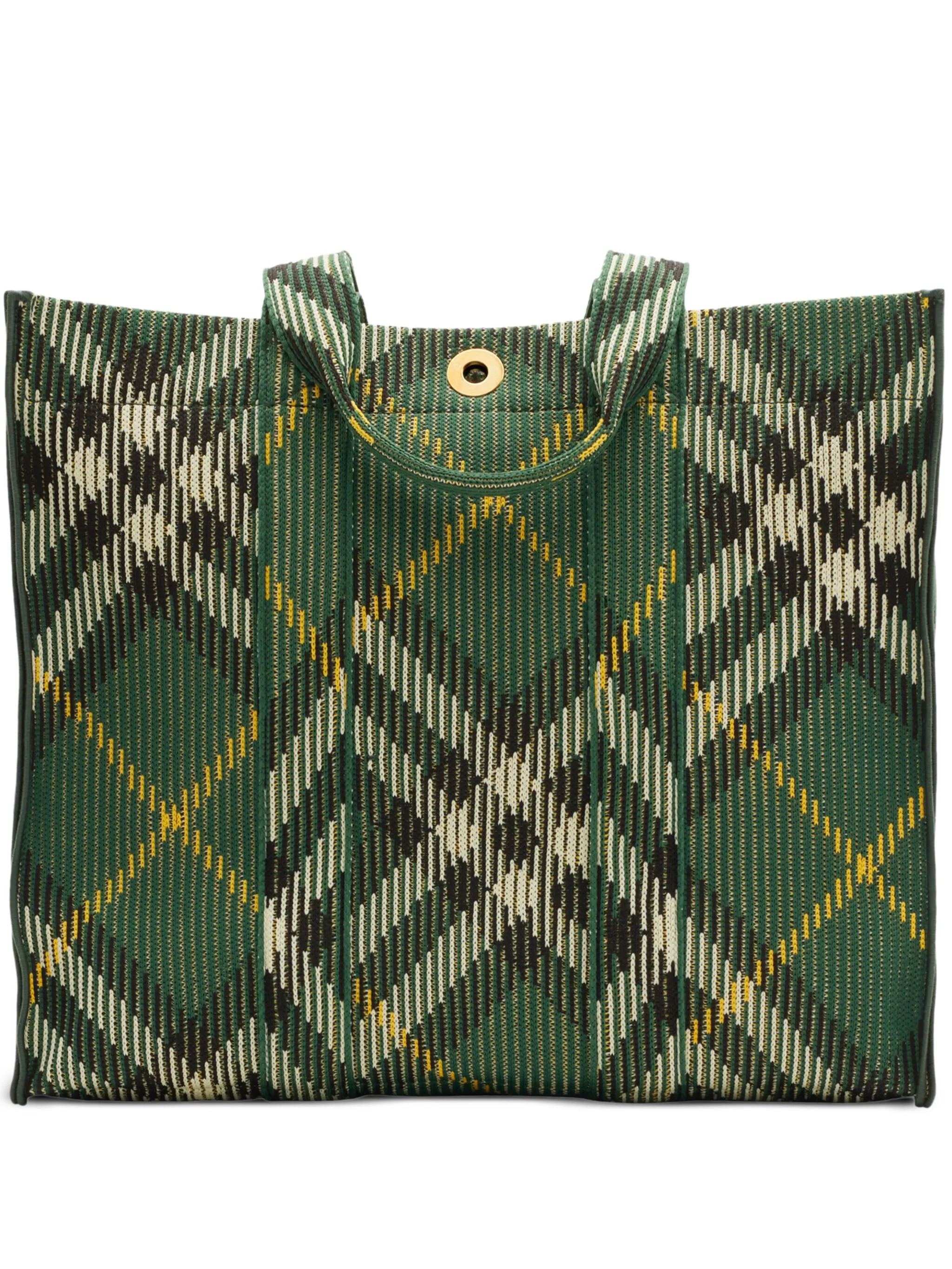 Клетчатая сумка-тоут среднего размера Burberry, зеленый
Клетчатая сумка-тоут среднего размера Burberry, зеленый